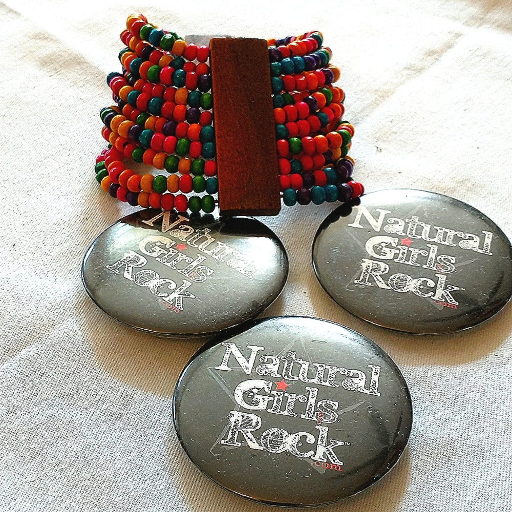 "Village Life" Wooden stretch bracelets by Natural Girls Rock